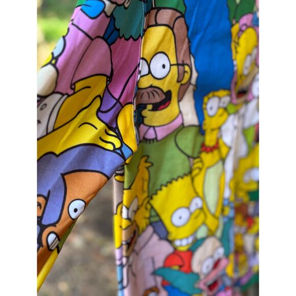 The Simpsons All Over Print Sweatshirt Crewneck Unisex Colorful Cartoon Graphic - Picture 4 of 6